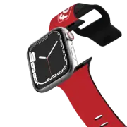 Apple Watch Series 7-9 (45mm) Impact Band FELT Butterfly Garden Red Watch Band
