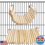 2Pcs Chinchilla Wood Ledge Hamster Wooden Flexible Platform Perch Climbing To