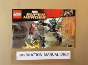 New Lego Instruction Manual ONLY for Super Heroes Iron Man vs Ultron Set 76029