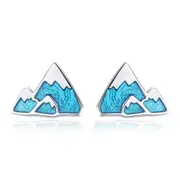 Sterling Silver Alps Stud Hypoallergenic Earrings