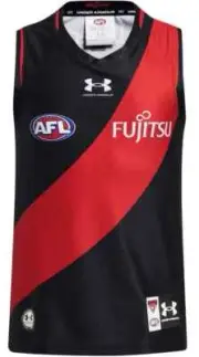 Essendon Bombers 2024 AFL Kids Home Guernsey Sizes 8-24 BNWT