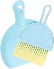 WOONEKY Guinea Pig Cage Cleaning Kit 1 Brush Dustpan Set Pet Accessory Tools for Litter Box Mini Broom Set for Hamster Rat Rabbit