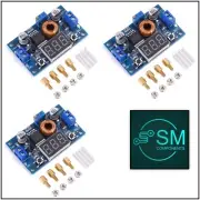 3PCS XL4015 5A DC Buck Step-down Adjustable Voltage Power Converter LED Display