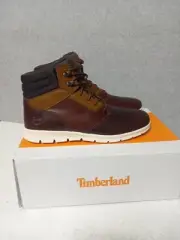 Timberland Graydon Sneaker Boots Dark Brown Wheat Leather Mens Sz 10