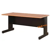 在飛比找樂天市場購物網優惠-【鑫蘭家具】HU辦公桌 木紋桌黑色腳 W150*D70cm 
