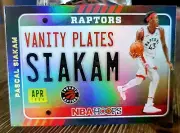 Pascal Siakam 2020-21 Panini NBA Hoops Vanity Plates Holo Foil RAPTORS