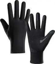 [Generic] Liner Gloves | Warm Anti-Slip Cycling Gloves | Cold Weather Touchscreen Gloves, Thermal Windproof Gloves for Outdoor Cycling