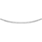 Memphis Shades Windshield Trim - Dish - FLH '96-'13 (Polished Chrome) MEM0943