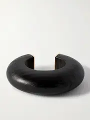 [Alaïa] Alaïa - Bumper Wood Cuff - Brown - One size One size Brown