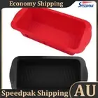 2Pcs Silicone Rectangular Bread Loaf Pan Tray DIY Cake Bakeware Pan for Baking A
