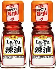 S&B La Yu Chilli Oil, 33 g (Pack of 2)