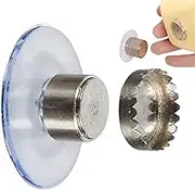 Wall Hanging Magnetic Soap Holder Kit - Removable Reusable Magnetic Soap Hanger | No Trace Suction Cup Soap Dish, Quick Dry Metal Bar Soap Holder, Flexible Soap Dispenser for Bathroom & Kitchen