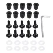 10Pcs/Set M5 Bolts Motorcycle Metric Rubber Well Nuts Windscreen Fairing4007