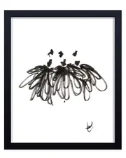 Ready2HangArt Study Of Dress No 3 Framed Print Wall Art