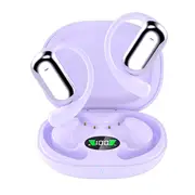 ZUSLAB Open Ear Bluetooth 5.4 Headphones, Wireless Earbuds, 50H Playtime, Waterproof, Ear Hooks - Purple