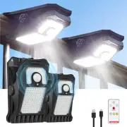 118LEDs Solar Motion Sensor Lights Outdoor, 2 Pack Clip on Solar Lights Outdo...