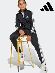 adidas Black Essentials Climacool Kids Tracksuit (E66834) | $92