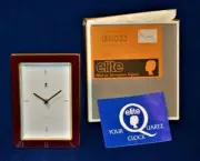 Elite England Mantle Desk Quartz clock model QW1033 NIB
