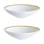 Twig New York Golden Edge 8 Soup Pasta Bowl, Set of 2