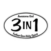 "3 In 1" Bumper Sticker Bulk Pack Of 9