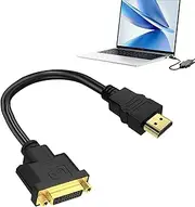 HDMI to DVI Cable Adapter Bi Directional High Speed Monitor Adapter Cable Full 1080p HD DVI Cable 24+5 Male to HDMI Female Suitable for PS4,PS3, Xbox One, DVD