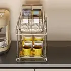 Bathroom Organizer Practical Multipurpose Spice Rack Kitchen Pantry Shelf