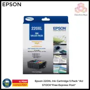 Epson 220XL Ink Cartridge 5 Pack *AU STOCK*Free Express Post*