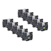 10PK Compatible with Brother P-Touch TZ-141 Black on Clear 0.7" Label Tape 18mm
