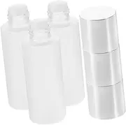 VALICLUD 3Pcs Refillable Empty Travel Lotion Bottles Cosmetic Sample Containers with Electroplated Cover Portable Design for Skincare and Makeup Essentials Lightweight for Travel