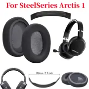 Replacement Headband+Sponge Ear Pads Cushion Cover Kit For SteelSeries Arctis 1