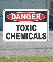 DANGER Toxic Chemicals - OSHA Safety SIGN 10" x 14"