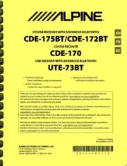 Alpine CDE-172BT CDE-175BT Receiver with Advanced Bluetooth OWNER'S MANUAL