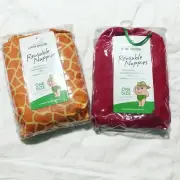 Pea Pods Reusable Eco Bamboo Nappies One Size Fits All 2 x Pairs BNIP