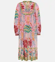 [Farm Rio] Farm Rio Fruits Queen printed midi dress AU 8 multicoloured