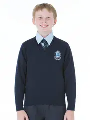 Navy Wool Pullover