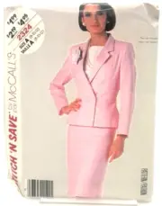 McCall's Stitch n Save Pattern #2324 - Jacket & Skirt (Sizes 8, 10 & 12)