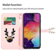 For Samsung Galaxy A40 Phone Case With Strap - Purplish red