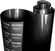VViViD+ Ultra Gloss Black Metallic Diamond Crystal Vinyl Car Wrap (1.5ft x 5ft)