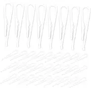 JEWEDECO 100PCS Clothes Protection Clips Transparent Alligator Clips for Shirts Pants and Skirts Versatile for Home Travel and Laundry Use