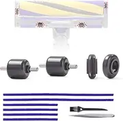 [WYWY.Wide] Plush Strips + Roller Wheels Replacement for Dyson V15, V10 Slim, V11 Slim Vacuum Cleaner Replacement Parts Slim Head Accessories Felt Strips, Gray