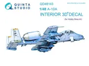 Quinta Studio QD48143 3D Interior Decal for HobbyBoss A-10A Thunderbolt II 1/48