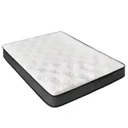 Advwin Mattress Double Medium Firm Bed Top Pocket Spring 22cm White+Grey
