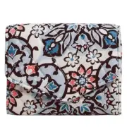 Vera Bradley Mini Tri-Fold Wallet in Cotton Lisbon Medallion NEW NWT Bohemian