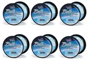 6 Spools of 30lb Jarvis Walker Mono Fishing Line-330m Spools-Green-Bulk 6 Pack