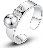[VIKI LYNN] 925 Sterling Silver Toe Ring for Women Hypoallergenic Adjustable Band Open Foot Ring 925 Sterling Silver Simple, 925 sterling silver, Easy to use