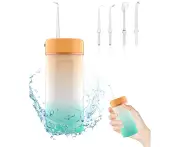 Water Flosser For Teeth Cordless-ddkj Portable Electric Flosser With Detachable Water Tank,oral Irrigator Water Dental Flosser,4 Modes And 4 Jet Tips,