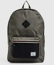 Herschel Supply Co. - Heritage Backpack (Bungee cord/Black) SHIPS FREE