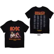 AC/DC Whole Lotta Germany PWR-UP EU Tour '24 T-Shirt Black New