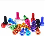10pcs DIN912 Aluminum Screw M3 M4 M5 M6 Anodized Colourful Aluminum Hex Hexagon Socket Cap Head Machine Screw Bolts (Color : Light Blue_M6x12)