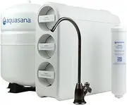 Aquasana SmartFlow® Reverse Osmosis Water Filter | RO Under Sink System | WQA certified up to 99.99% of 90 contaminants including fluoride, PFAS, arsenic, lead, and chlorine | Oil rubbed bronze faucet
